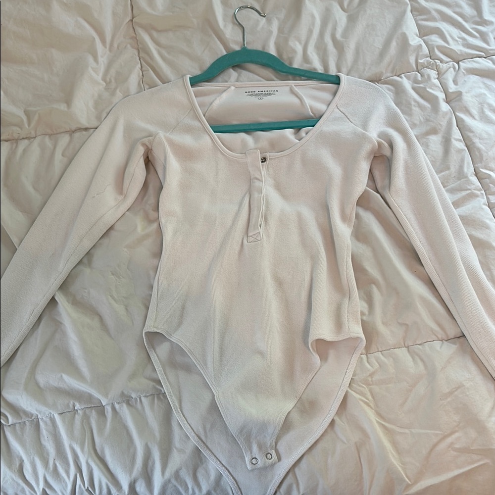 White Long Sleeve Bodysuit